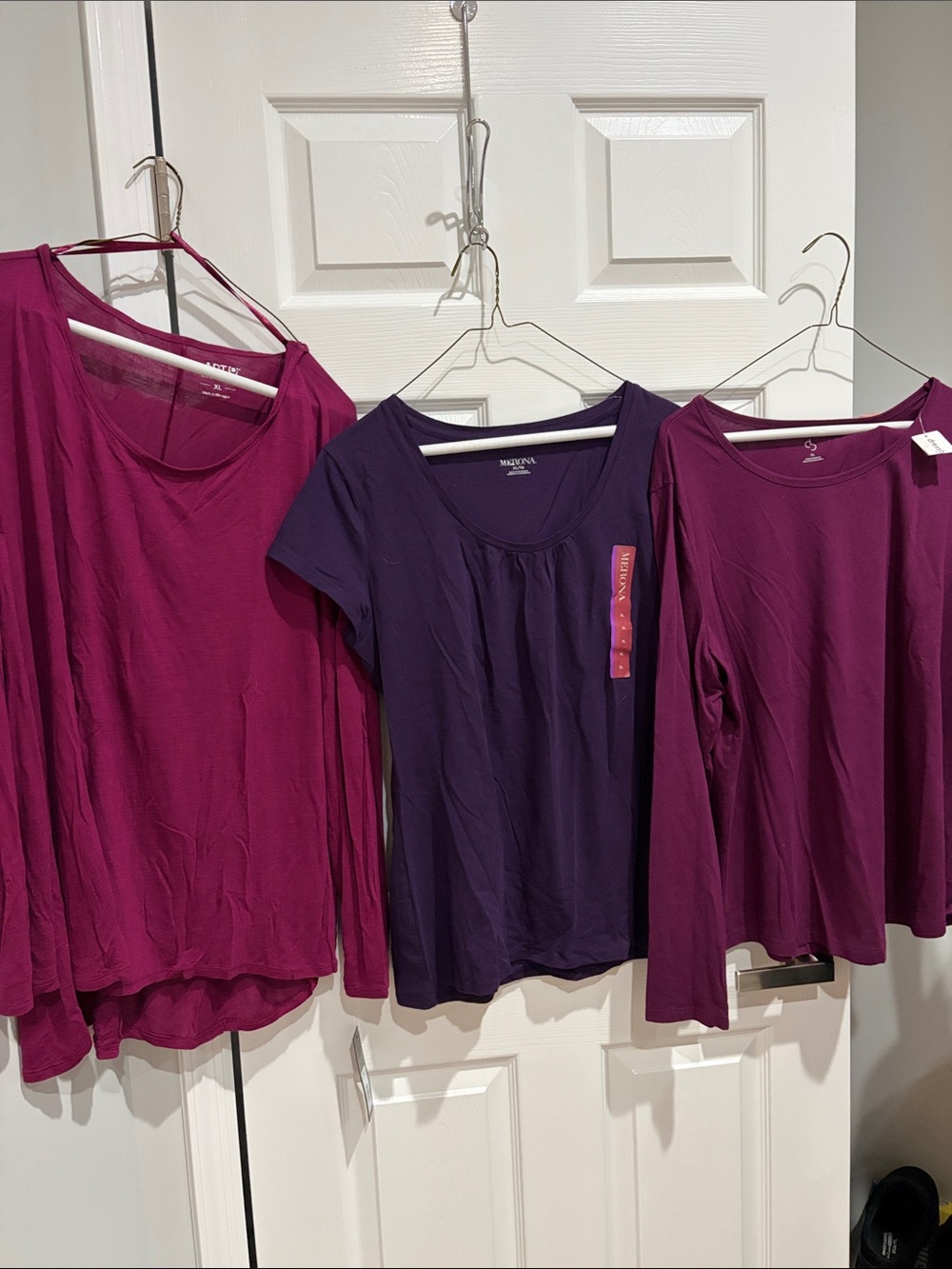 Set of 3 ✨ NWT Assorted Brands, Women’s purple tops, XL